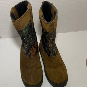 Kids Camouflage Redhead Waterproof Boots